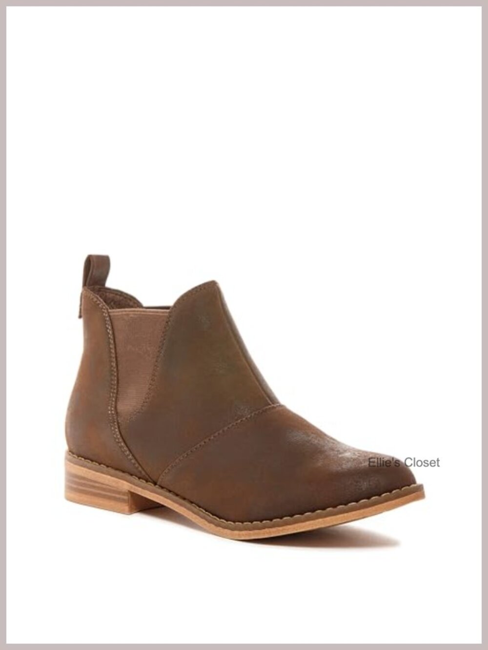 Chelsea Ankle Bootie with Stretch Elastic Side Panels and Block Heel